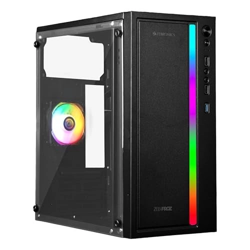 Zebronics Gaming Chassis - Acrylic Side Panel Micro ATX/Mini ITX