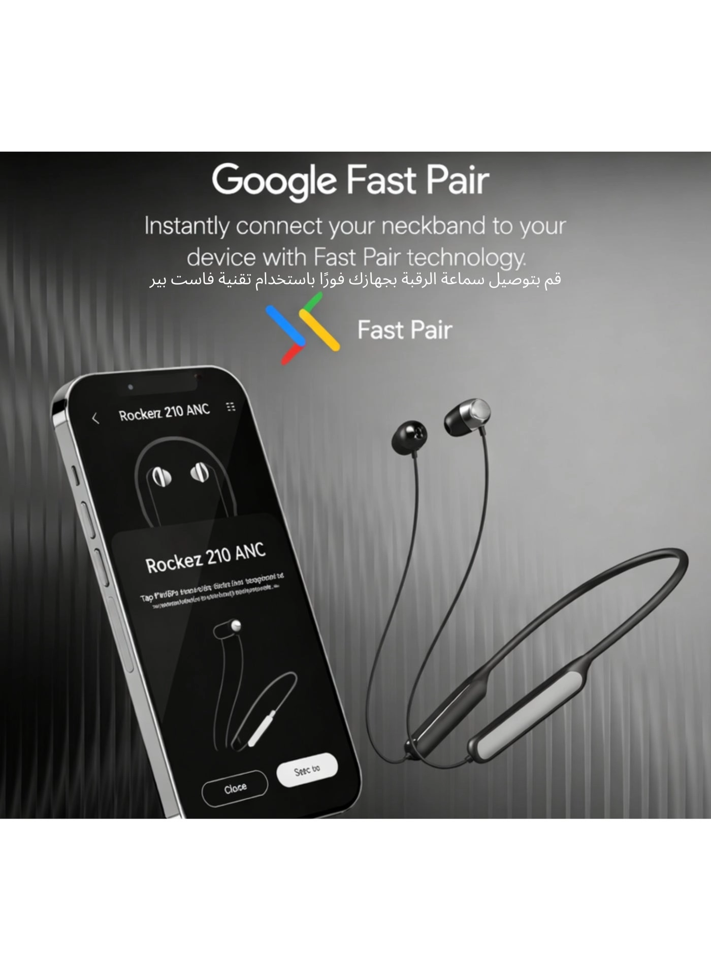 210 ANC Neckband Wireless Earbud