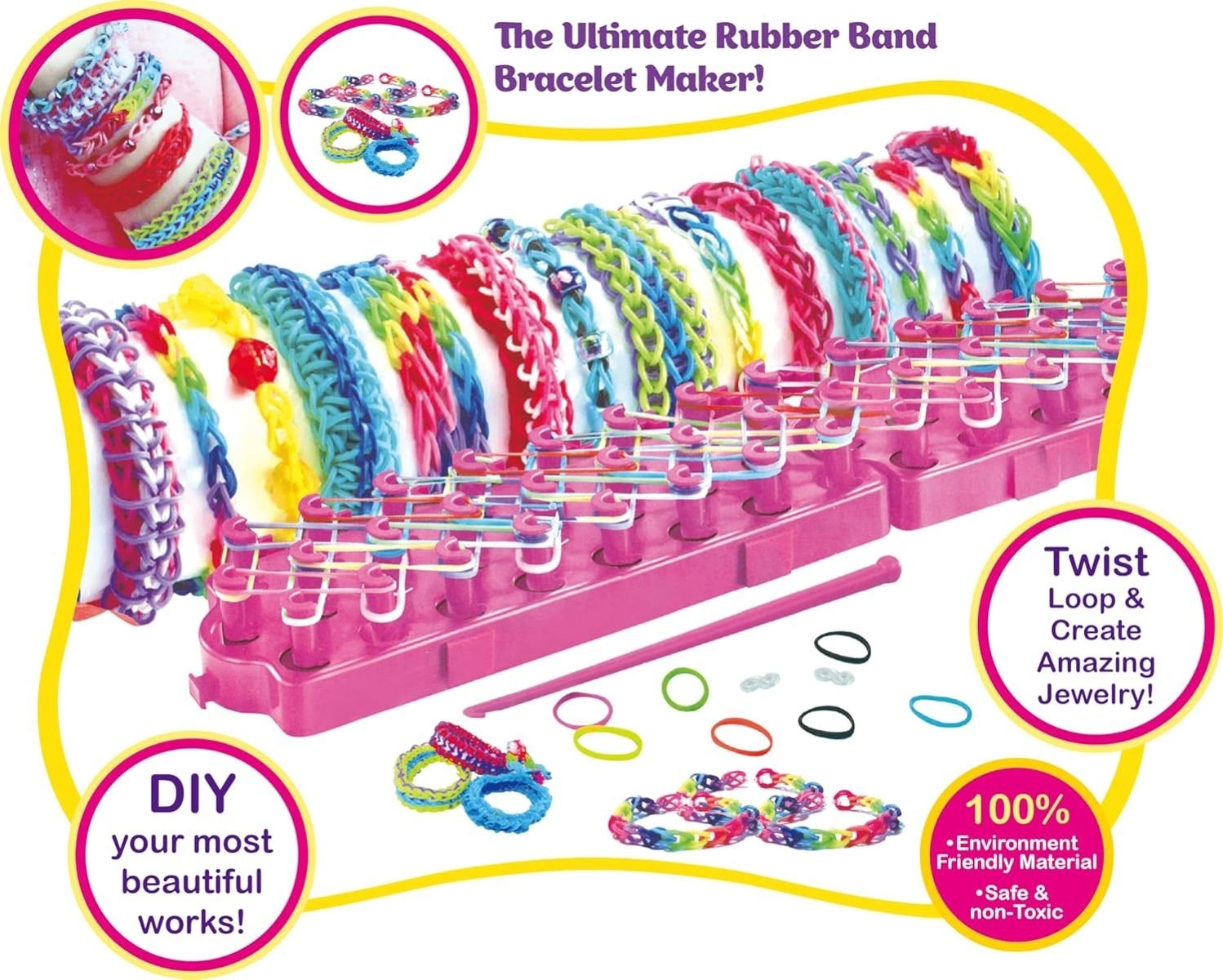 Craft Loom Bands - Multi Colour 3 +