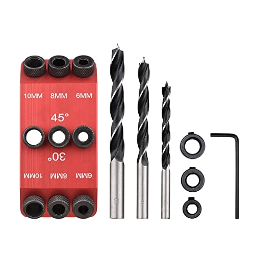 Twist Drill Bit Set - Aluminum alloy 3pcs 6mm 8mm 10mm