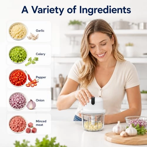 Electric Onion Chopper - 100ml 200ml 350ml 1200 mAh battery USB charging