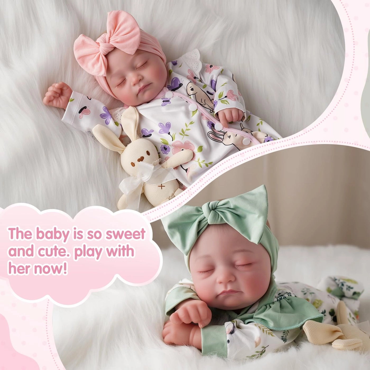Reborn Baby Dolls Twins - 20Inch Soft Body Ages 3+