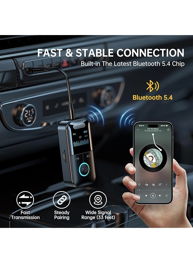 Audio Transmitter Receiver - Bluetooth 5.4 3.5mm