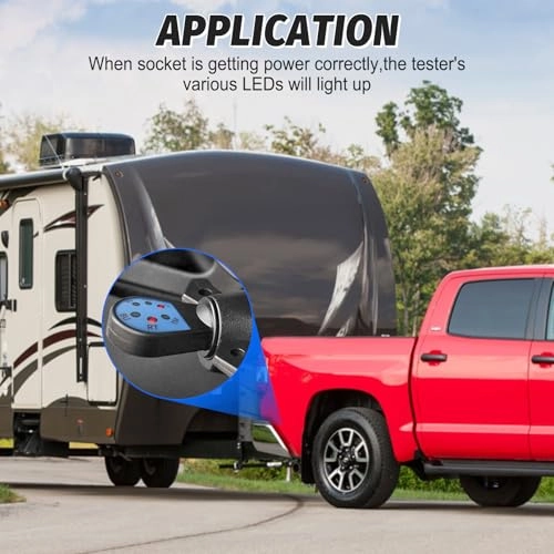 7Pin Plug - 7 Way Tester Red Led