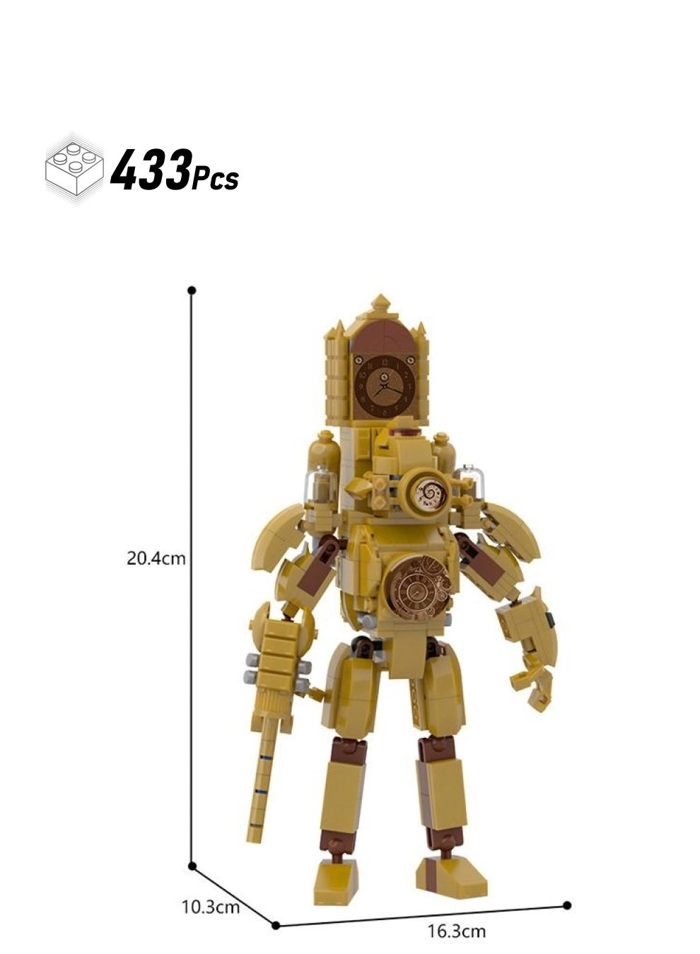 Y&D Skibidi Toilet Man Toy Building Blocks - Robots 433 pcs