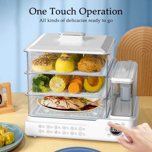 360° Steam Cycle Electric Food Steamer - 26L