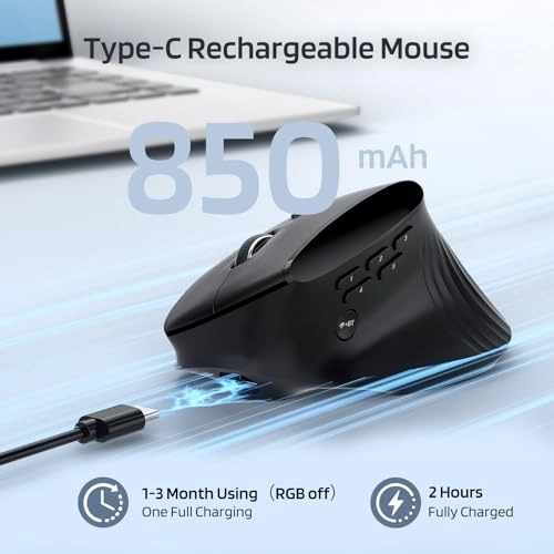 GM051 Mouse - Bluetooth Radio Frequency USB-C Wired