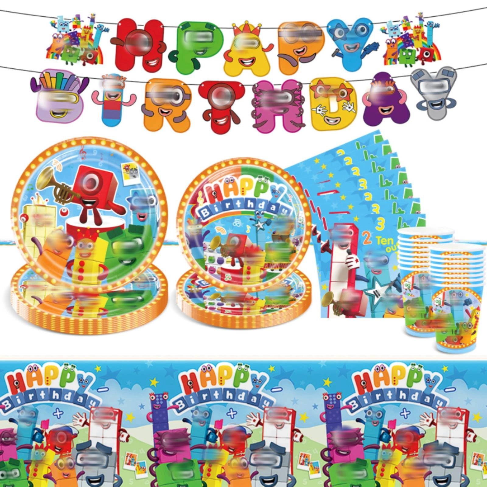 Party Tableware Set - 52PC Birthday
