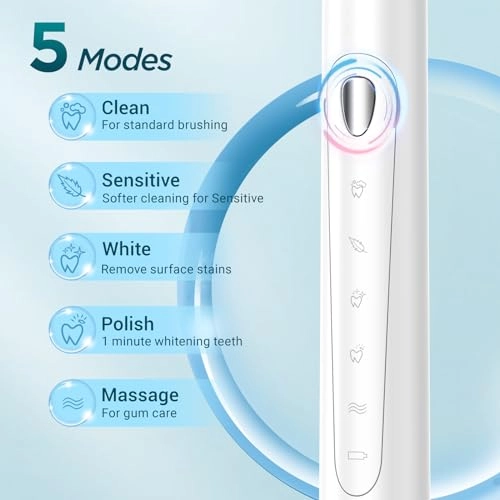 Y02 - 5 Modes 40000VPM 8 Brush Heads