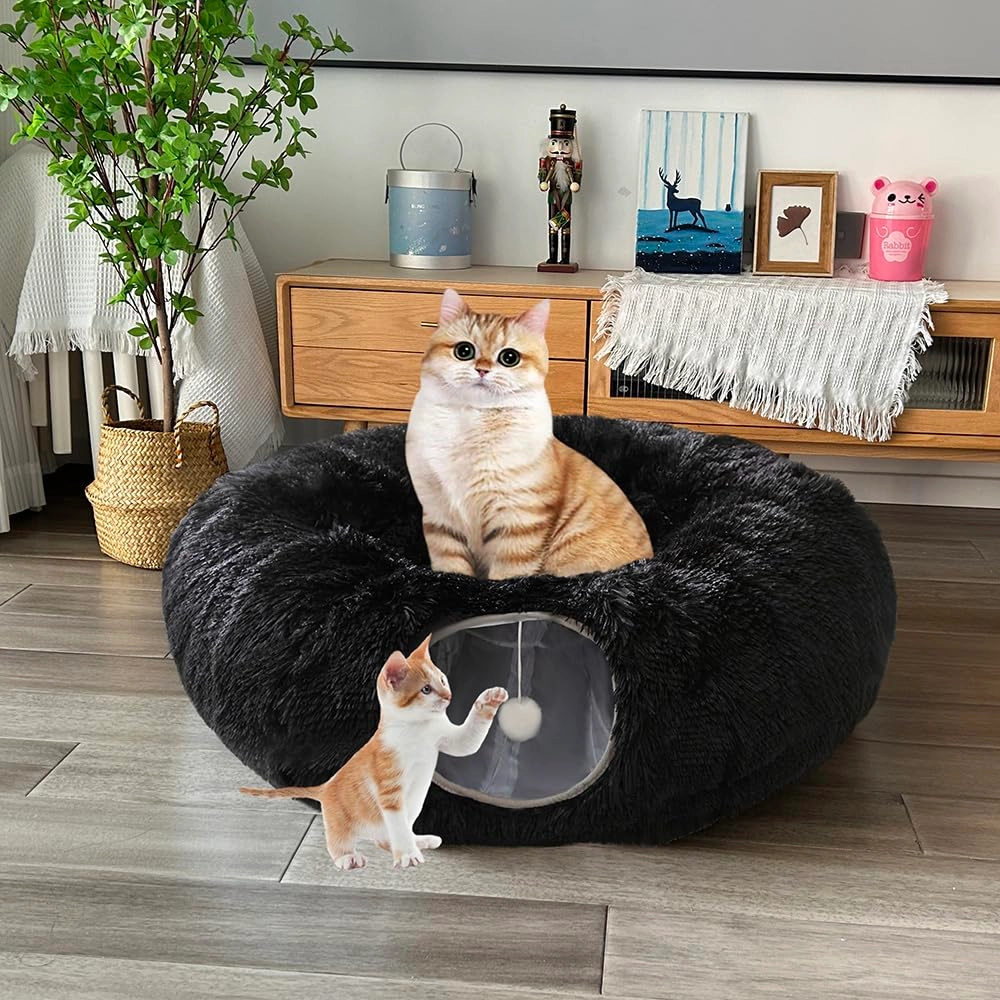 Mabaytir Cat Tunnel Bed - 89.9L x 86.1W x 26.2H centimeters Polyester