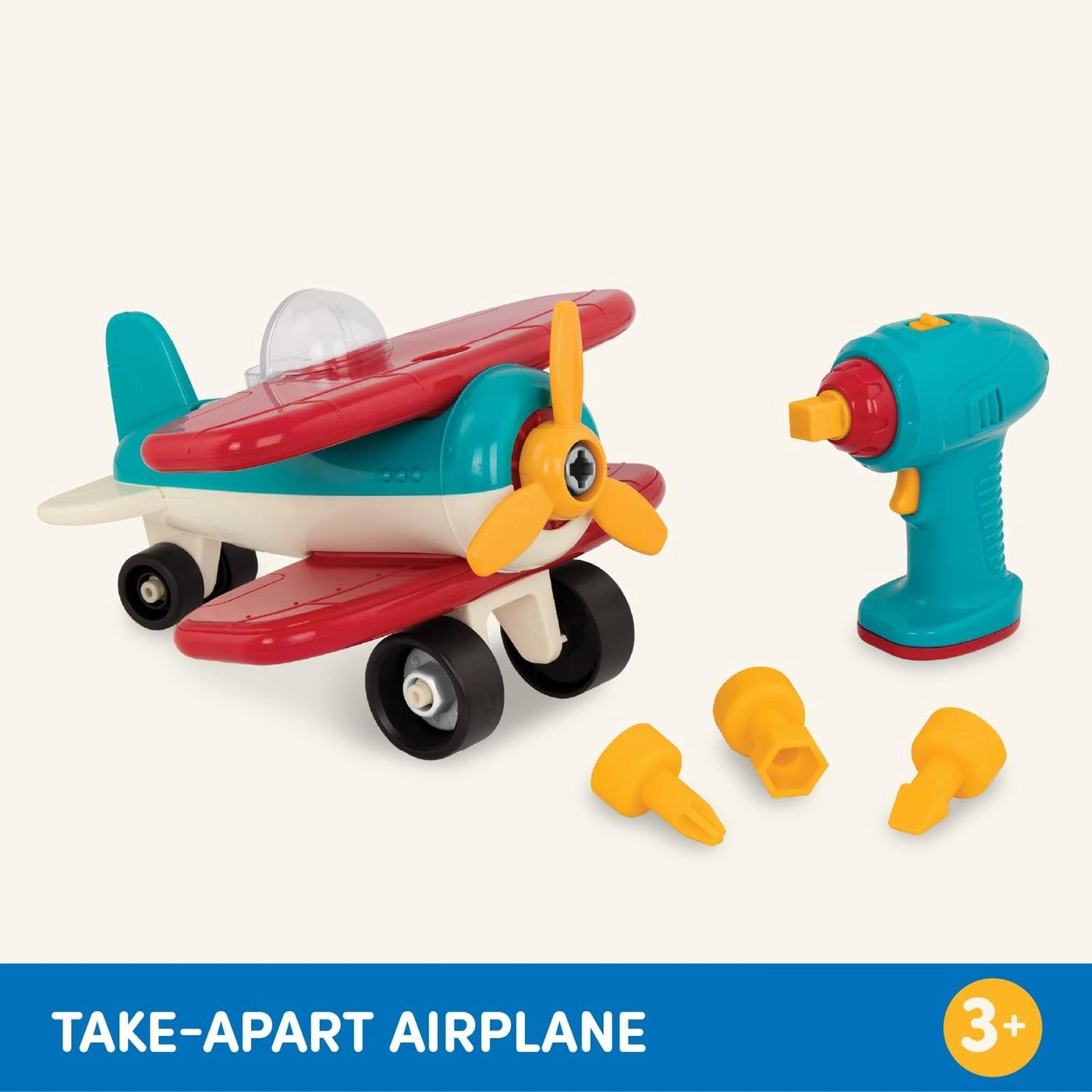 Plane Playset - Classic Construction Pretend Play Dexterity
