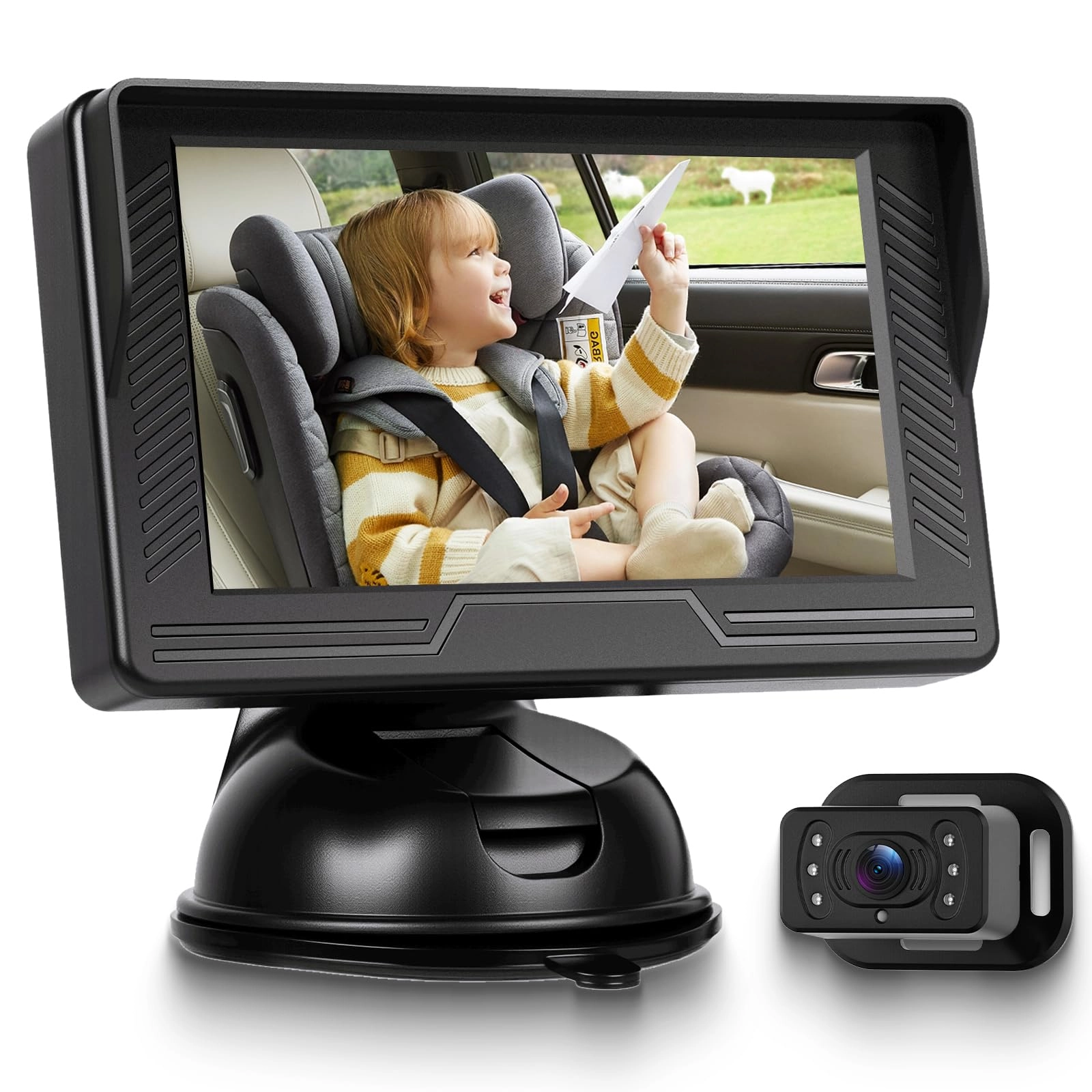 Upriding Baby Car Monitor - 4.3 Inches