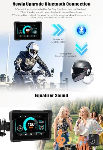 Motorcycle Dashcam Carplay - 1024*600