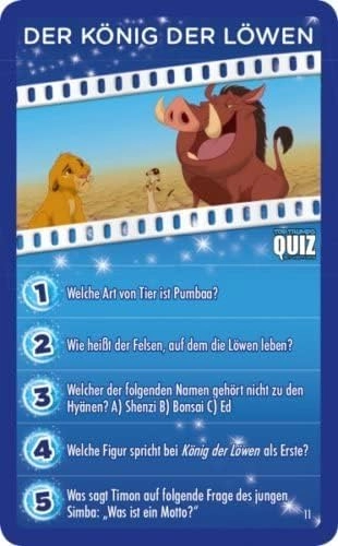 Disney Classics - 500 Questions Card Game (German)