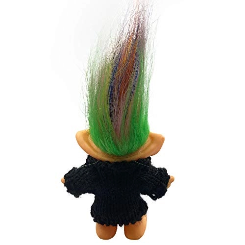 Lucky Troll Doll - 7.5in Wool Black