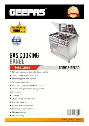GCR9061FPSRC GAS Cooker