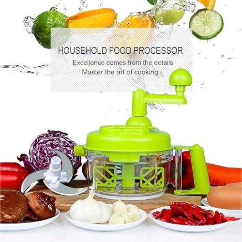 Manual Food Chopper - 1200ml 6 blades