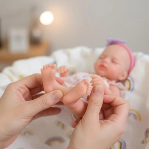 Reborn Baby Doll - 12 inch Full Silicone Girl Ages 3+