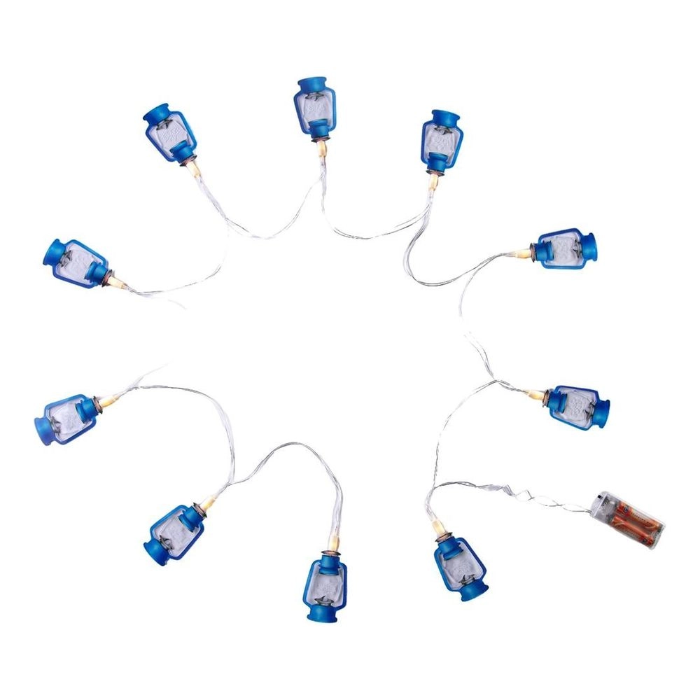 Hilalful Ramadan Light String - 10 acrylic lanterns 2m Battery operated