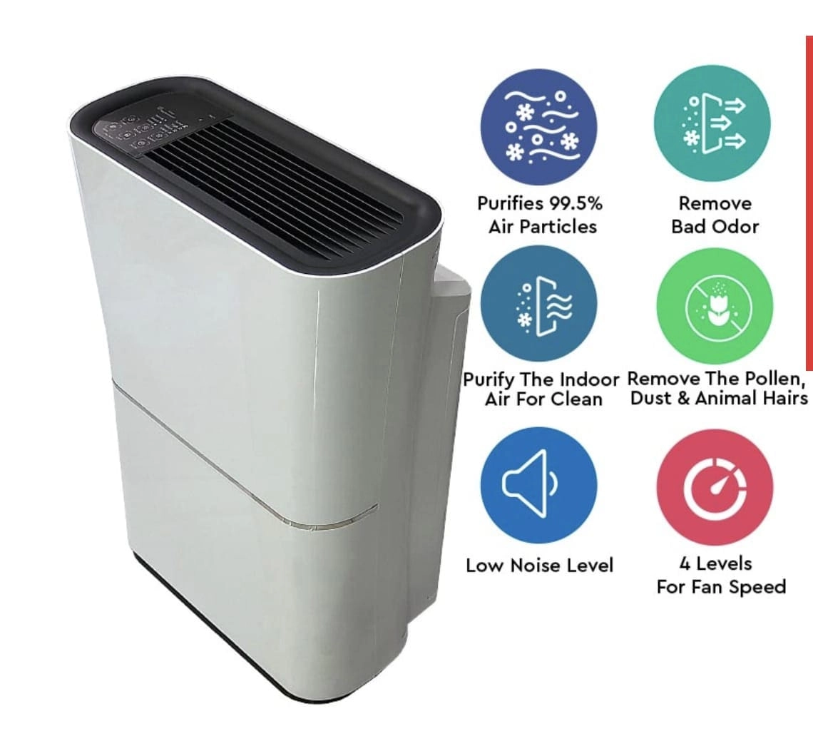 Air Purifier - 48m2 HEPA 3-Stage