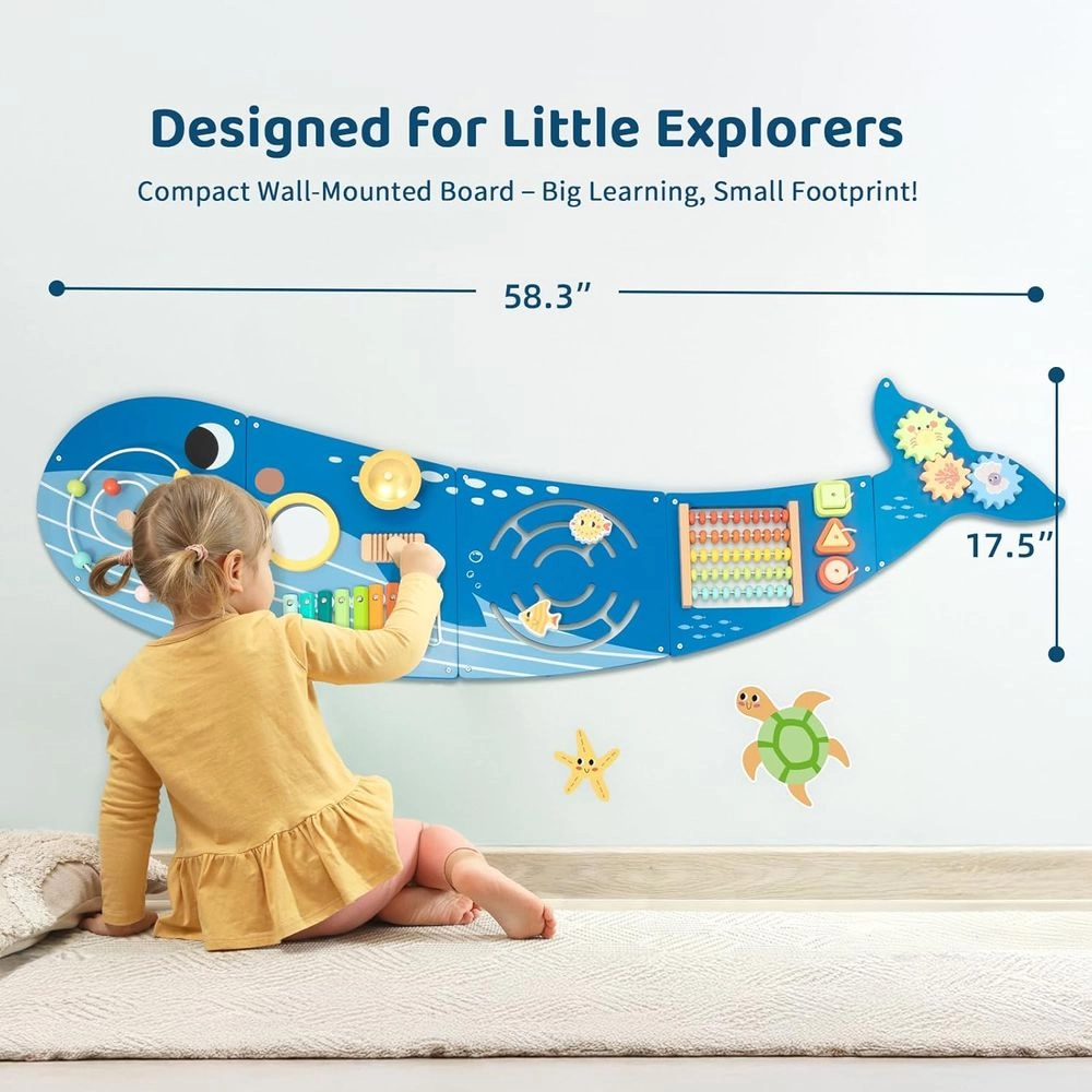 Activity Wall Panel - Whale Suitable for 3 Years & Above.