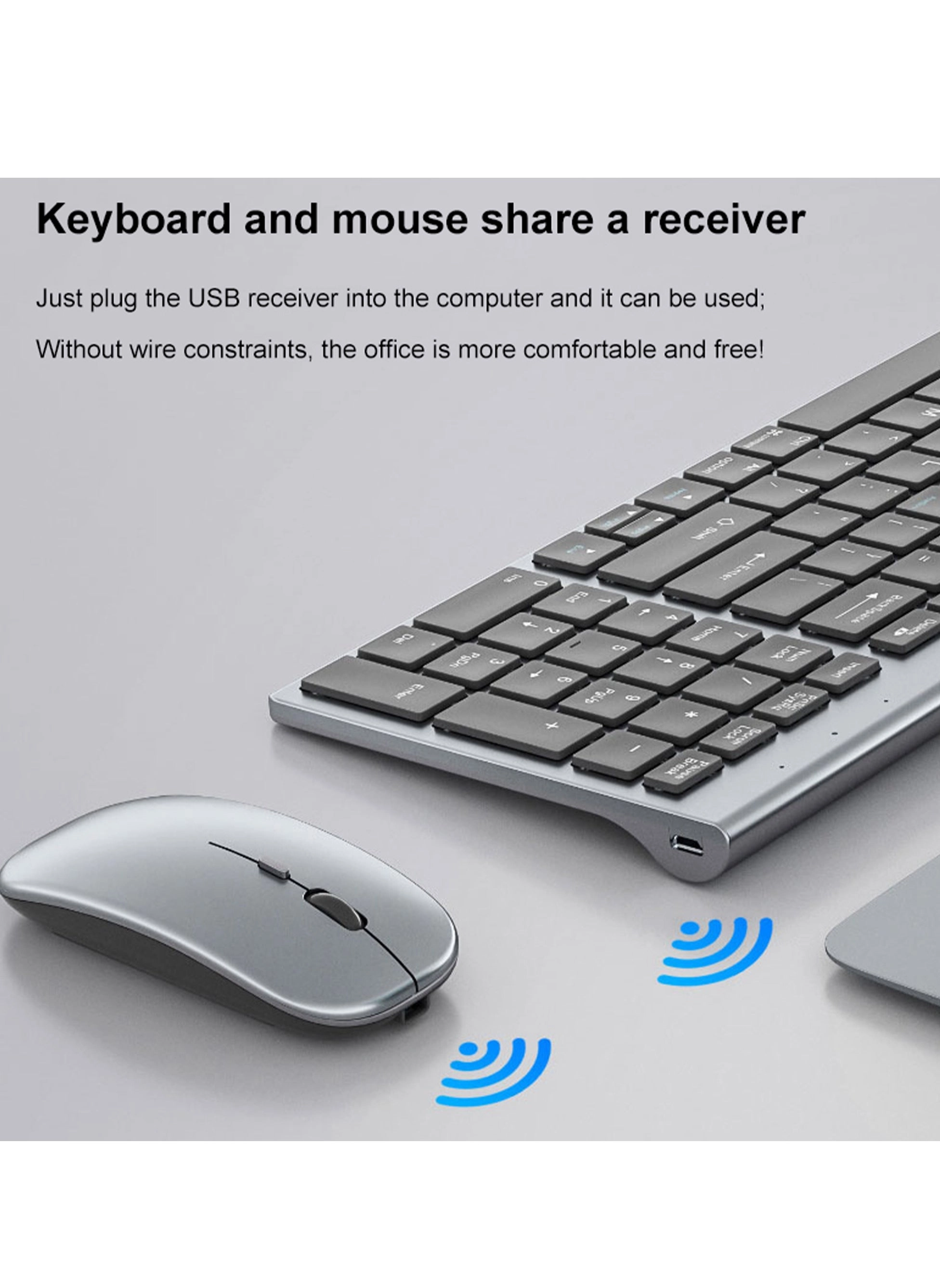 Keyboard + Mouse - EN Wireless