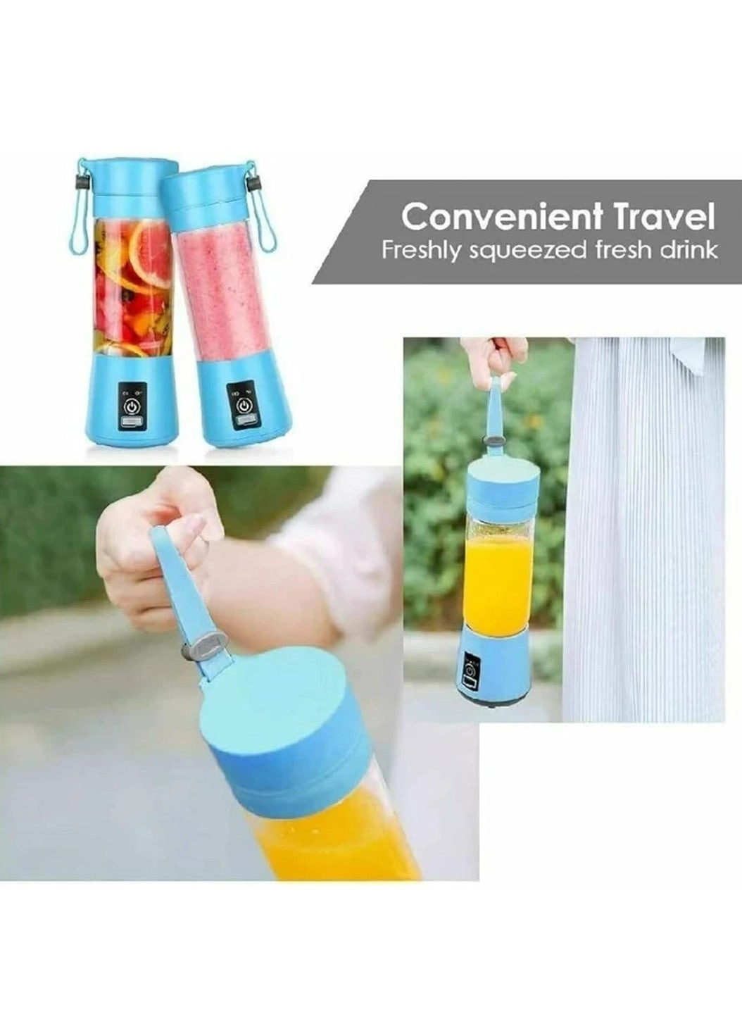 Personal Size Blender - USB Rechargeable Stainless Steel Blades