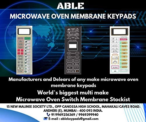 GE83DDT - Microwave Oven Membrane Keypad Black