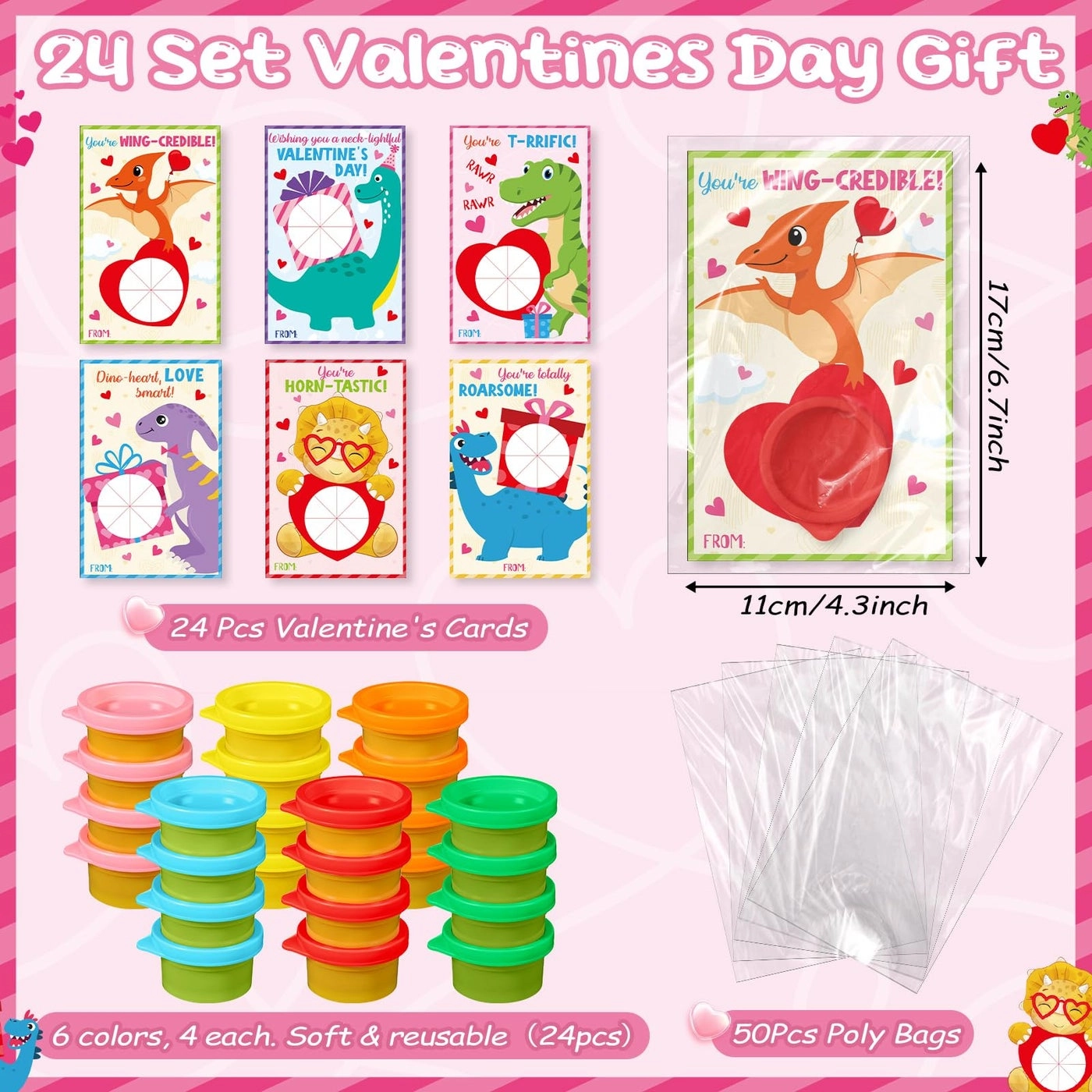 Modeling Clay Set - natural flourbased clay 24 pcs.