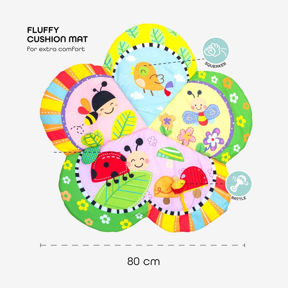 Perky Baby Playmat And Activity Gym Flower - 0 to 12 Months