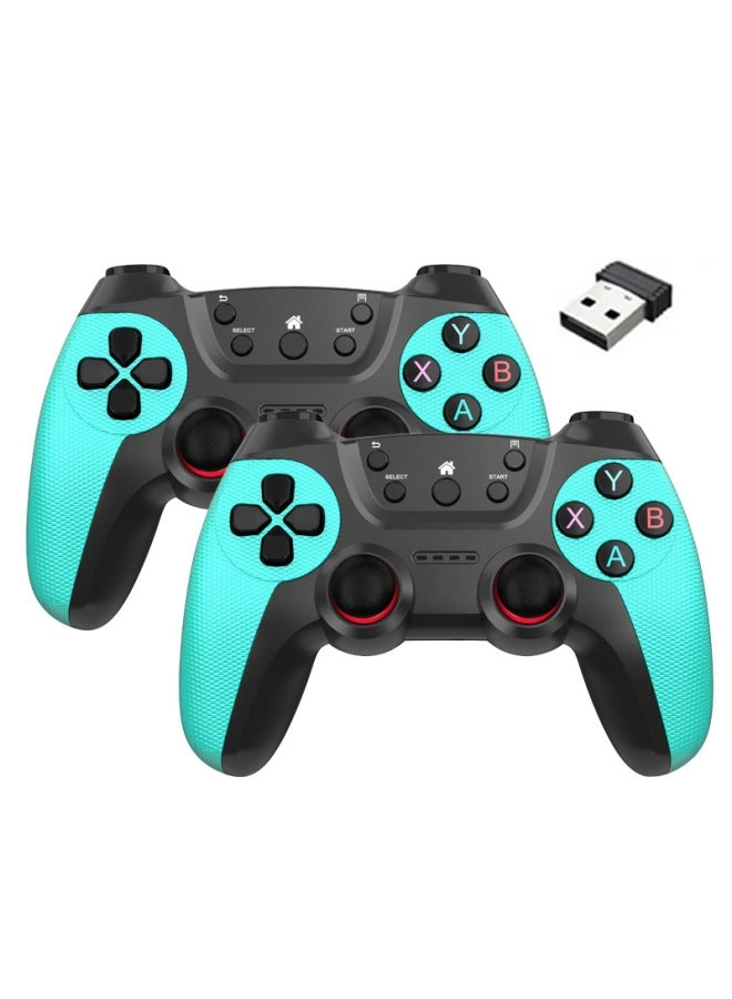 Android TV Computer 2.4g Wireless Game Controller Dualshock Doubles Battle Grey