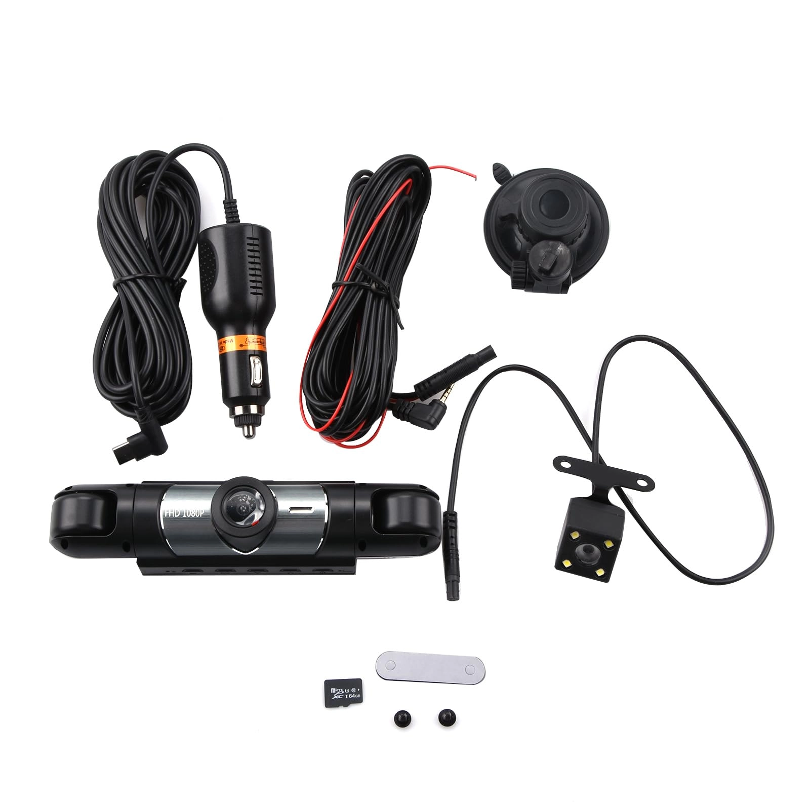MOOKEENONE 4 Channel 360° Dash Cam - 1080P