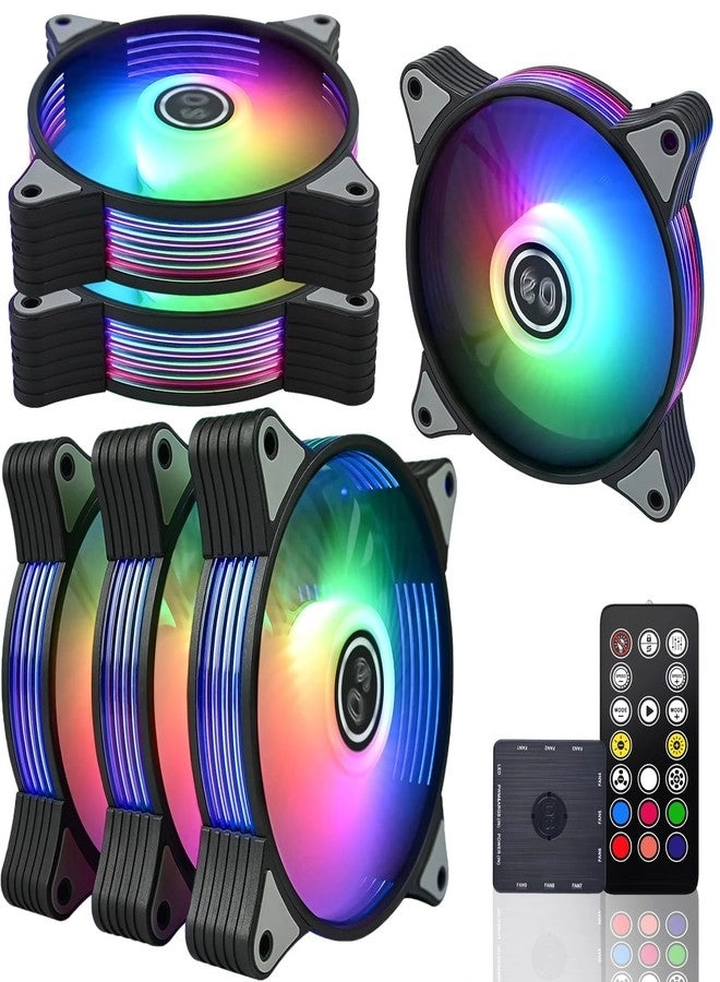 Addressable RGB LED Case Fan - 6 Pack 120mm