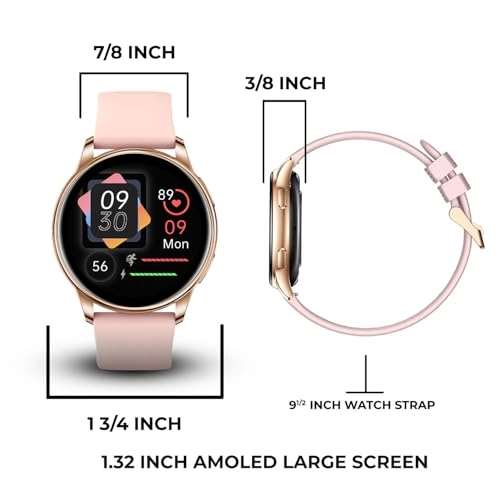 JULIET - 1.32" AMOLED rose gold aluminum alloy frame