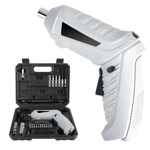 Cordless Drill Driver Kit - 47-piece Variable Speed Built-in LED