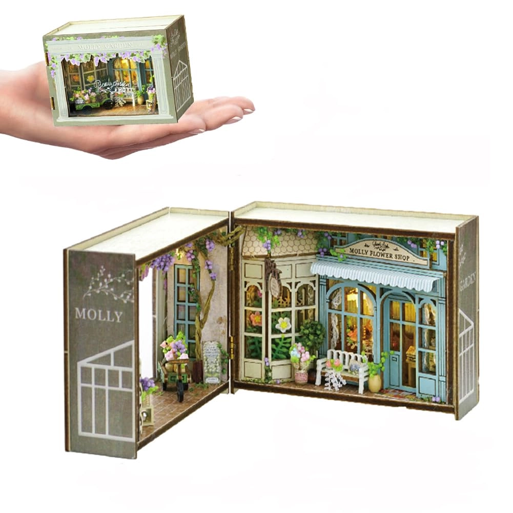 Miniature Wooden Dollhouse Furniture Kit - Creative Room 1:24