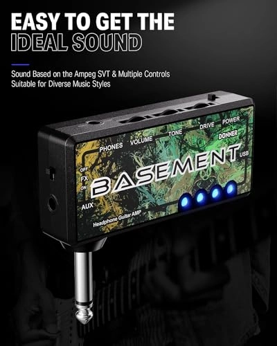 Bass Guitar Headphone Amp - USB Rechargeable Mini Portable 5 Watts