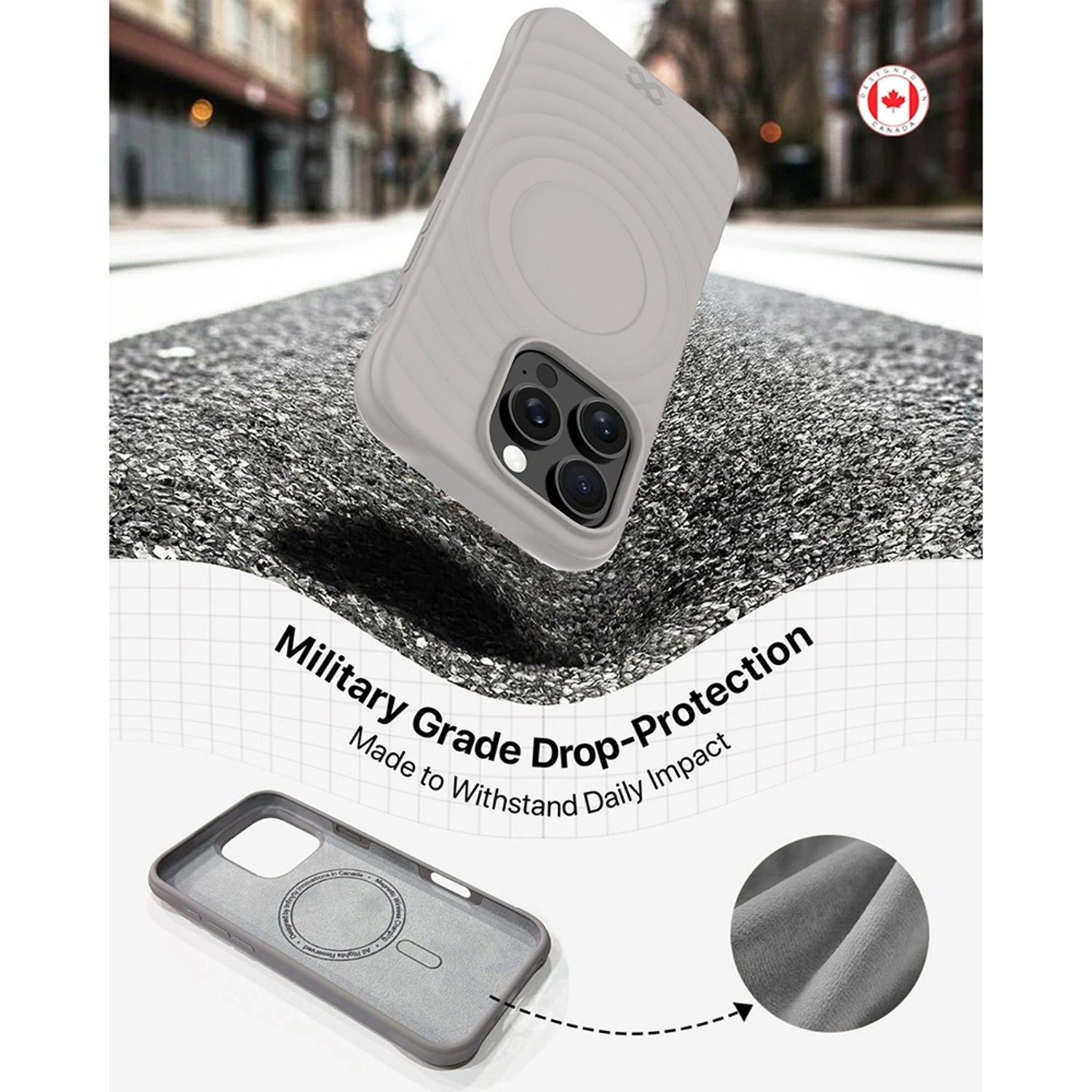 Quiver Ripple Silicone Case for iPhone 16 Pro Max