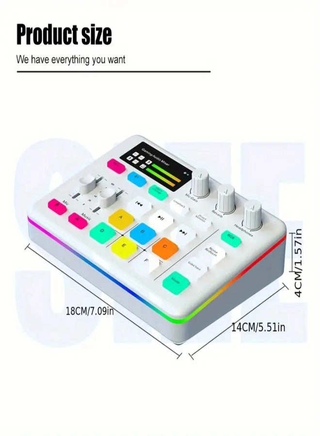 G1 - Professional Gaming Audio Mixer 32-bit DSP RGB Lighting