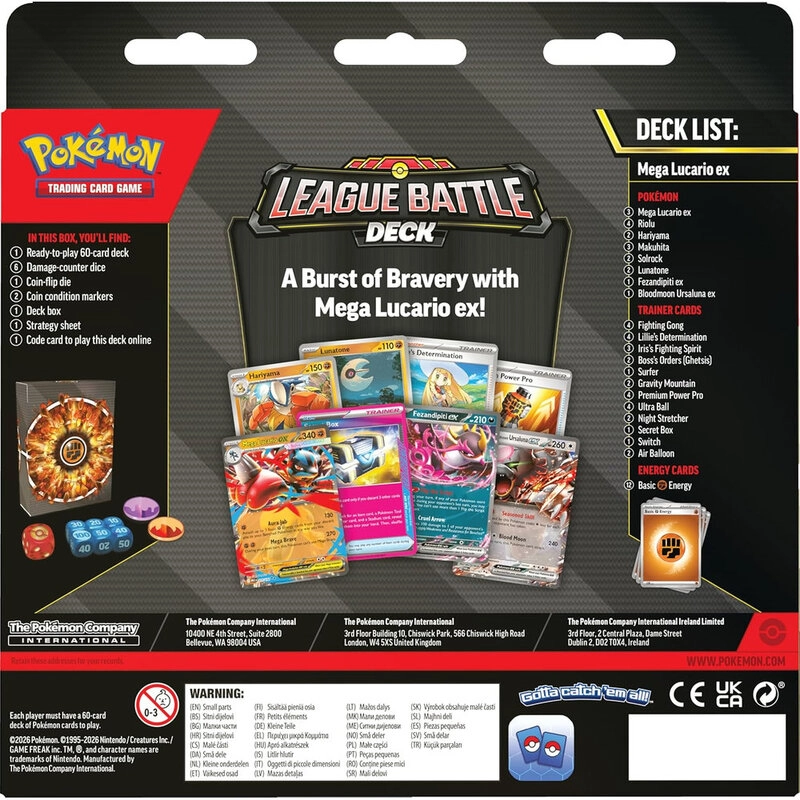 Mega Lucario EX League Battle Deck - 60pcs