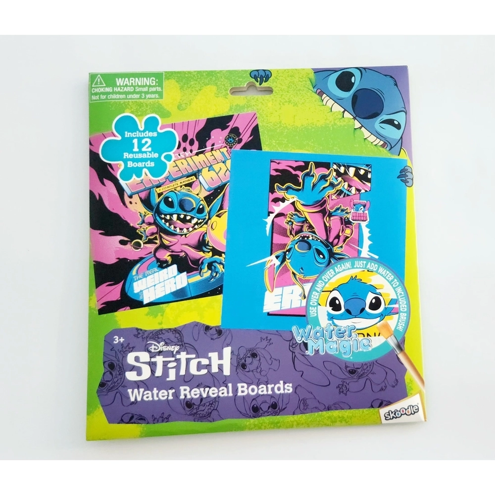 SKOODLES Disney Stitch Water - 12 reusable boards Water Magic
