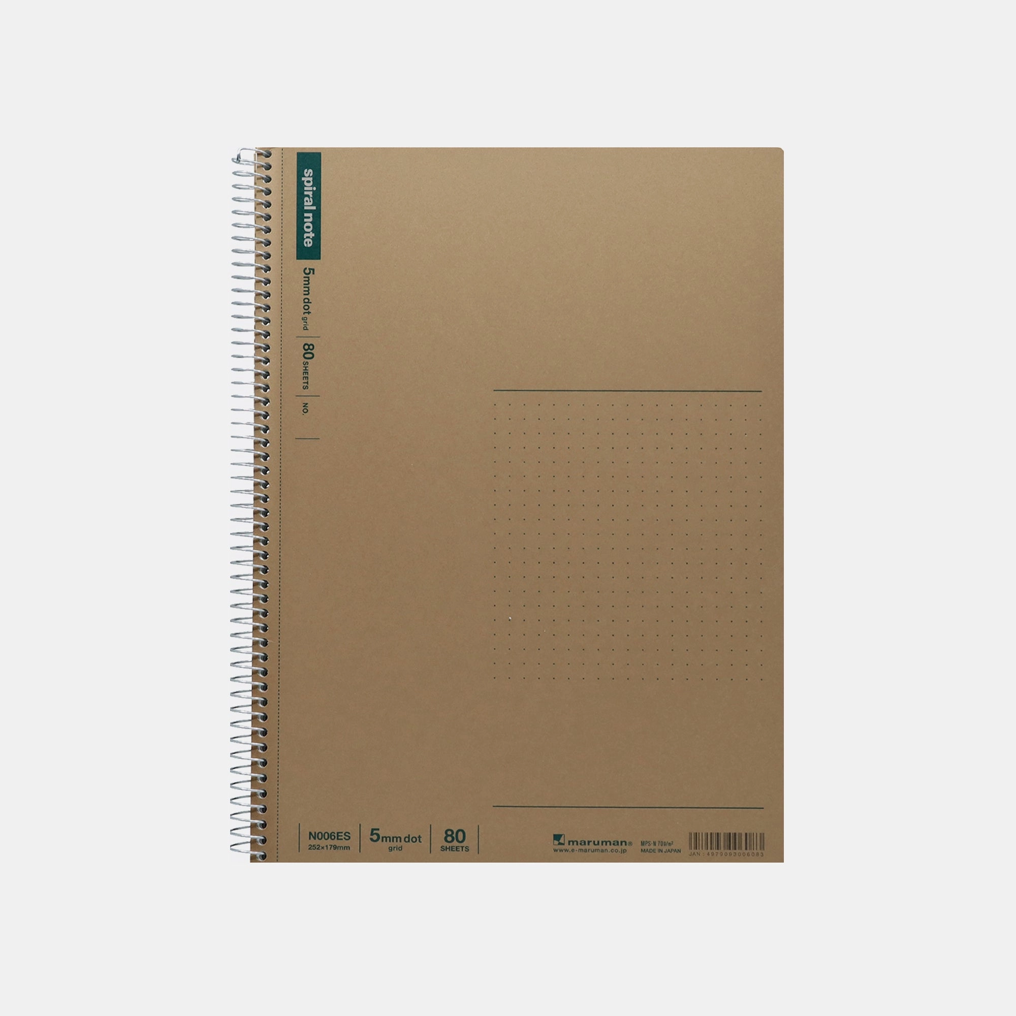 Maruman Spiral Notebook B5 Spiral - Dotted 80 Sheets