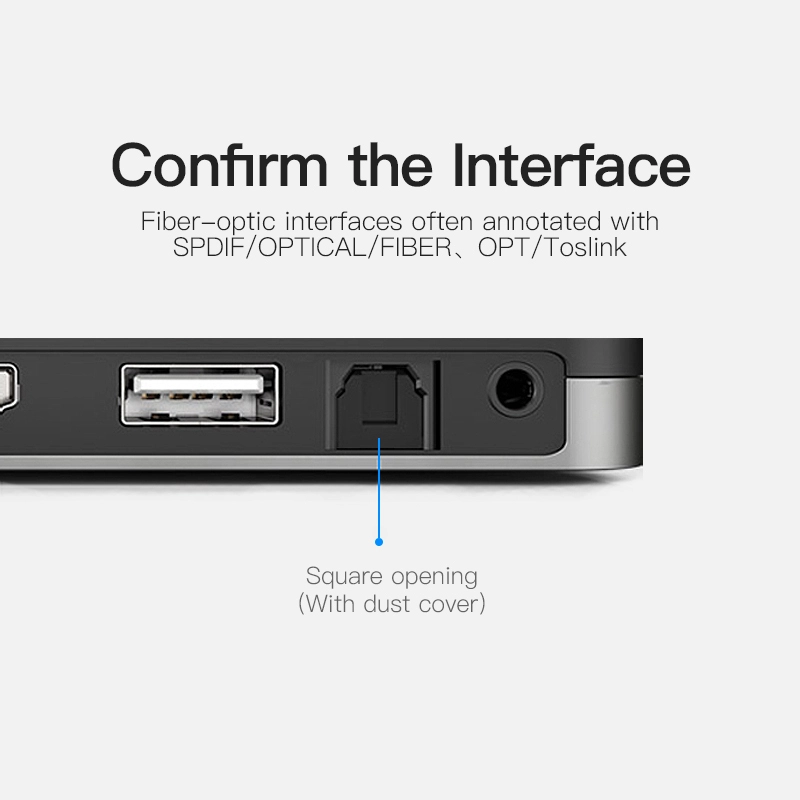 Optical Fiber Audio Cable - 2 m