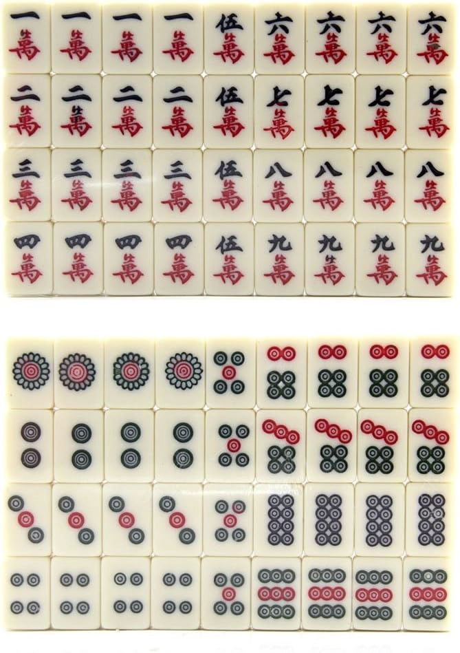 Chinese Mahjong - 144 Tiles Travel Set