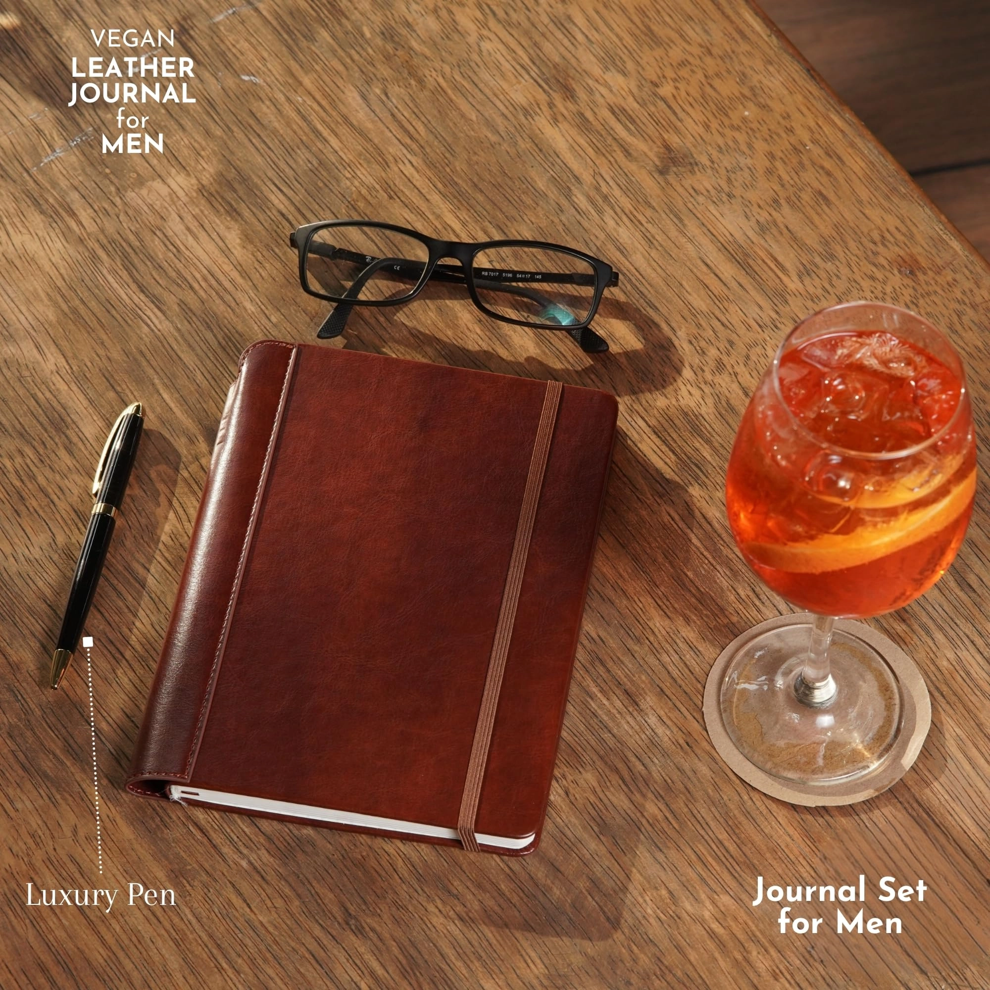 Compass Journal A5 Hardcover - Lined 192 Pages Gift Set