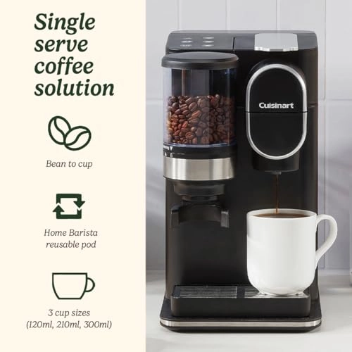 One Cup Grind & Brew - 1.35L 3 Cup Sizes Integrated Grinder