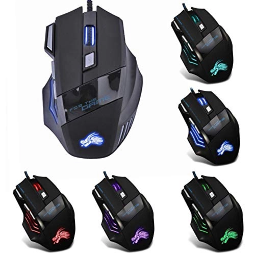 5500DPI LED Optical Gaming Mouse - Wired