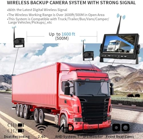WS-7AHD-2CAM - Night vision Wireless 1.3 million pixels