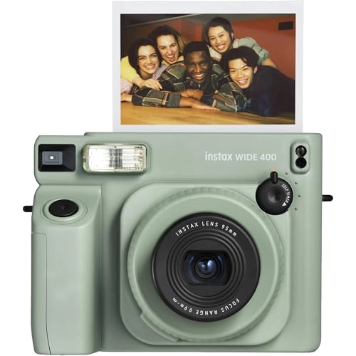 Instax Wide 400 - Sage Green + Instax Wide Instant Film - 40 Sheets