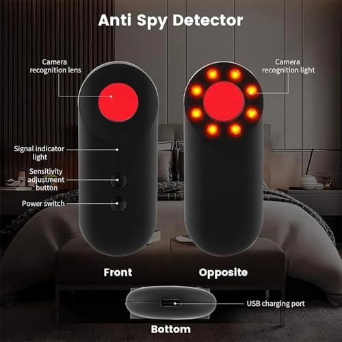 Hidden Device Gps Detector - Black Portable